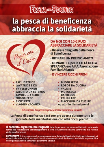 la pesca di beneficenza abbraccia la solidarietà